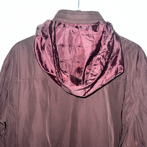Mens Tommy Hilfiger Performance Water
and Wind Resistant Bomber (Burgandy) - Picture 5 of 5
